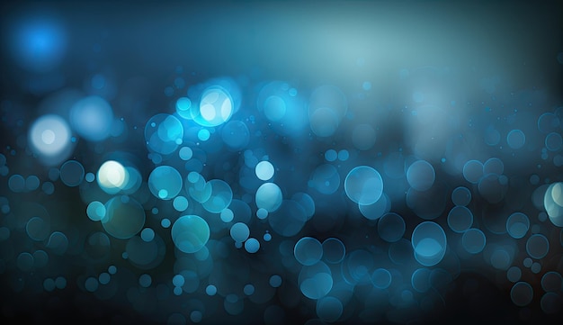 Dark and light blue blurred bokeh background for graphic design