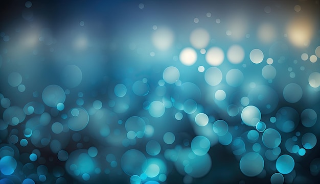 Dark and light blue blurred bokeh background for graphic design