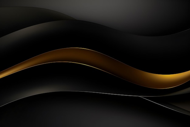 Dark luxury background with black wave overlap luxury background with black wave overla