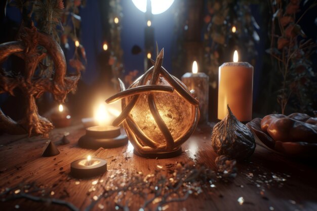 Dark Magic Realism 3D Render Background