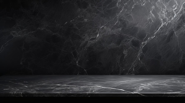 A dark marble background with a spotlight