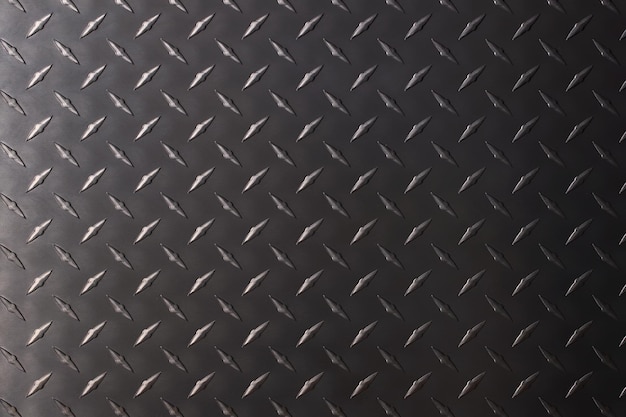 Dark metal plate as background steel texture with a rhombus pattern