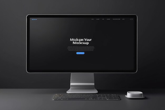 Dark Mode Mockup with blank space for placing your design