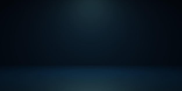 Dark navy gradient abstract background empty room with space for your text and picture