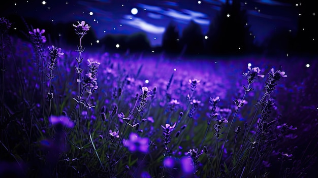 Dark night violet background