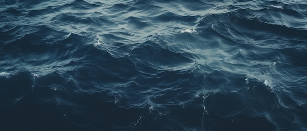 Dark ocean waves Generative AI