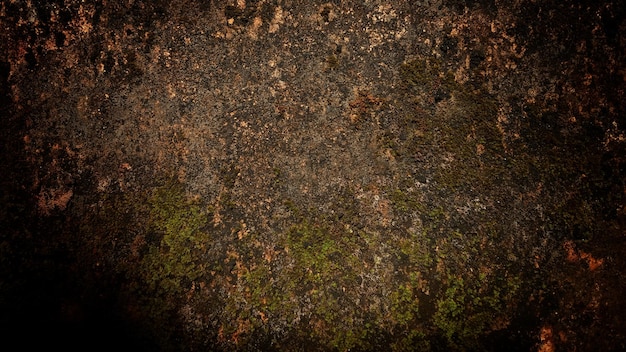 Dark old wall texture background walls full of scratches and moss