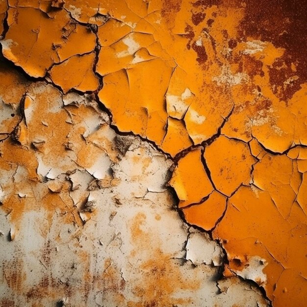 Dark orange wall texture created with generative AI