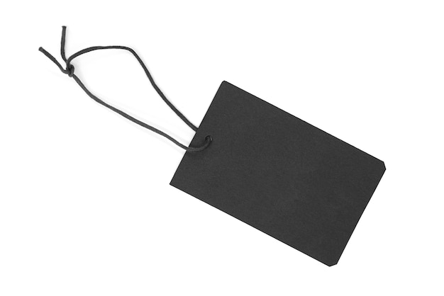 Dark paper  Tag or Label isolated