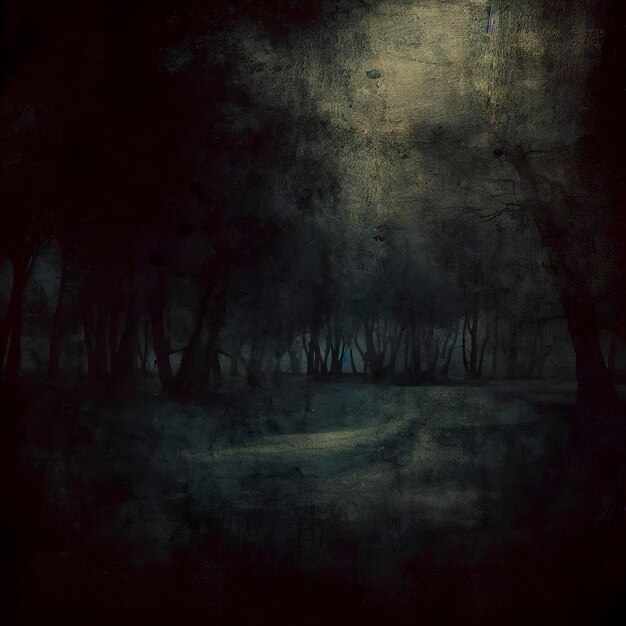 Dark park grunge image