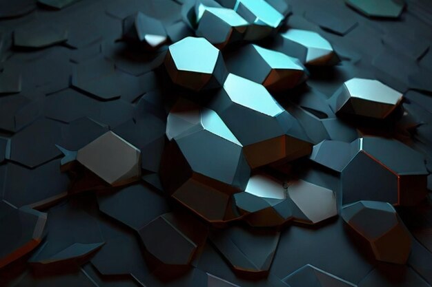 Dark polygonal background