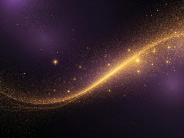 Dark purple background with shiny dust particles