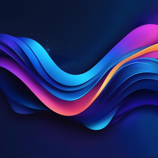 Photo dark purple blue color gradient background neon color flow