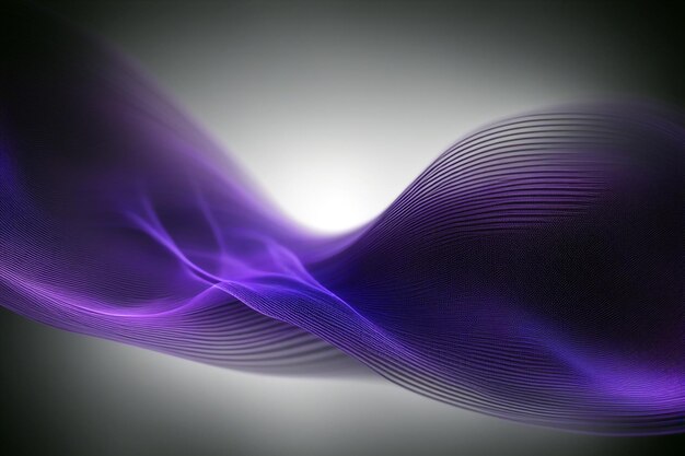 Photo dark purple streak waves on white and black background