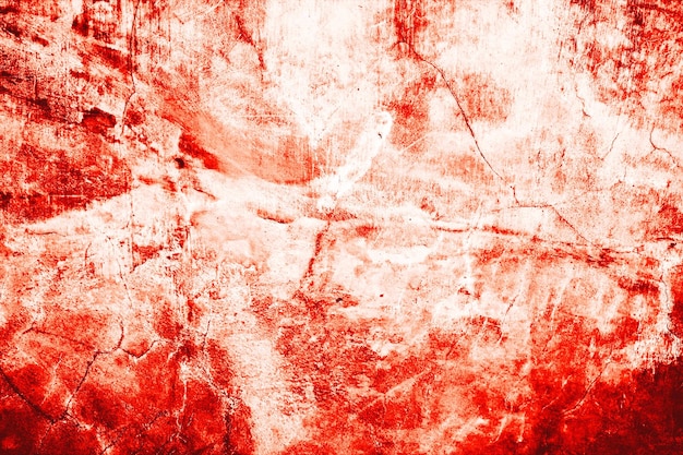 Photo dark red blood on old wall for halloween concept