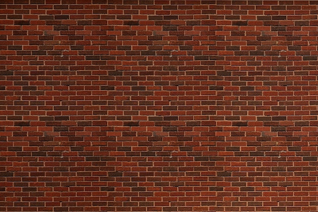 Photo dark red bricks wall texture background 3d render