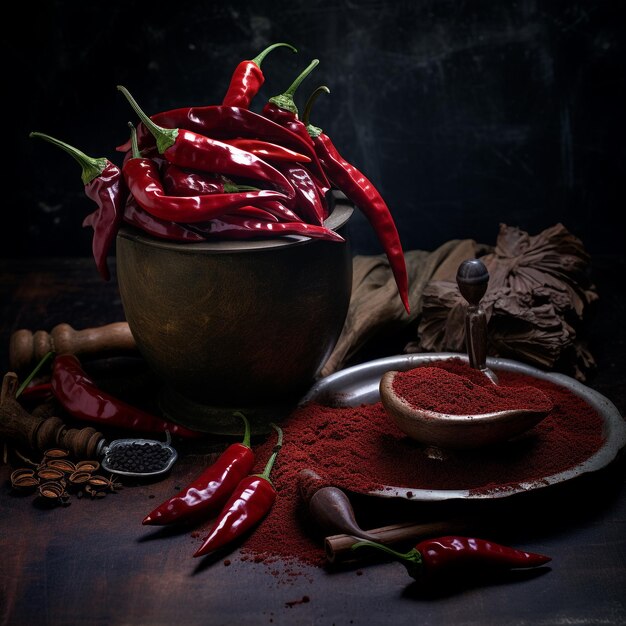 dark red chili