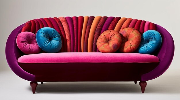 dark red couch HD 8K wallpaper Stock Photographic Image