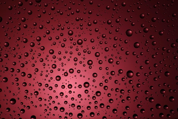 Dark red and drops of water