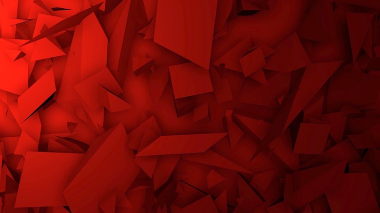 Photo dark red geometric shapes, abstract background. elegant and luxury style for business and corporate template, 3d illustration