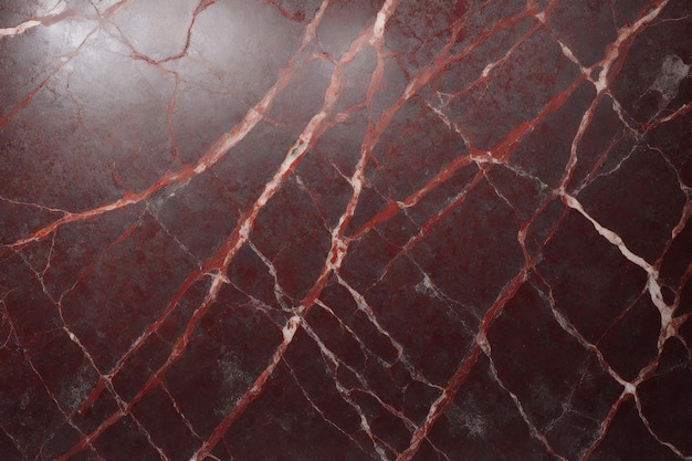 A dark red marble with the word marble on it