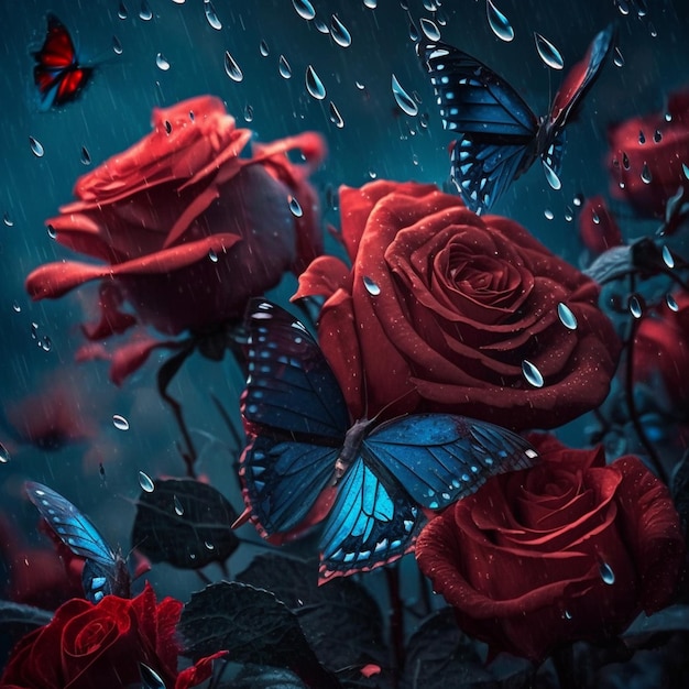 Photo the dark red roses wallpapers and images