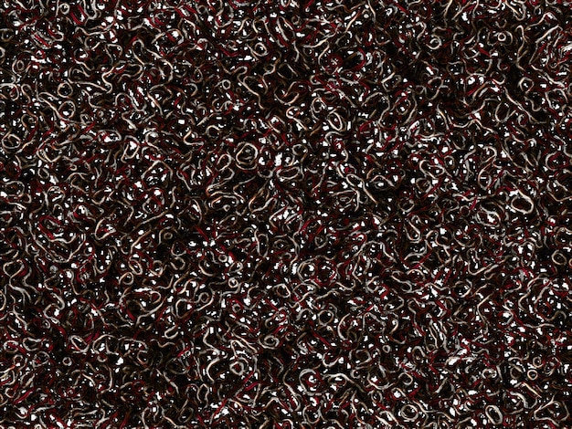 Dark red tangled line background. textile fabric design