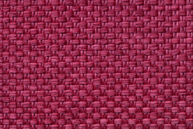 市松模様の暗い赤の繊維の背景