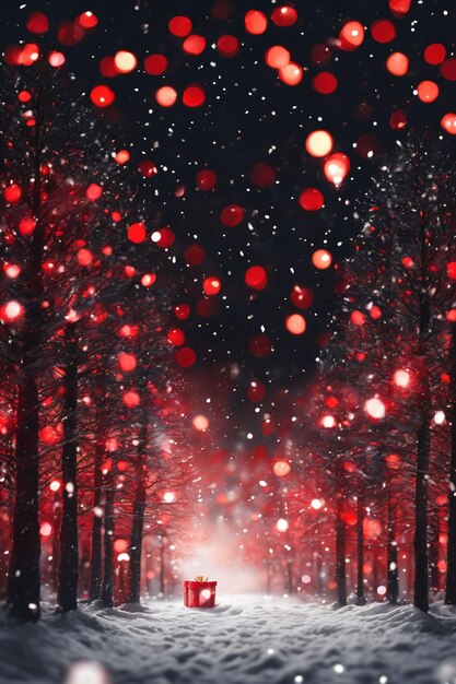 Темно-красные рождественские обои на рождественском фоне