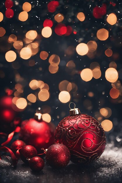 Dark red themed christmas wallpaper xmas background