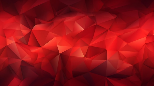 어두운 빨간색 터 추상 다각형 패턴 다각형 모양의 플 Ai Generative