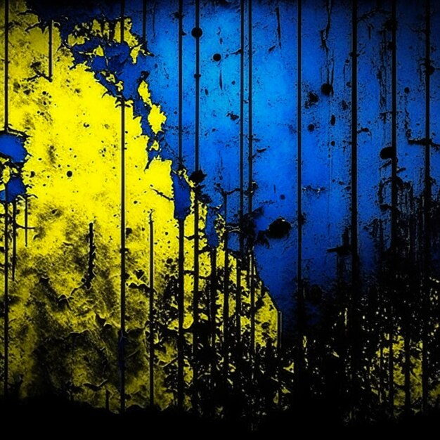 Dark red and yellow wall texture background background scary blue and black grunge background