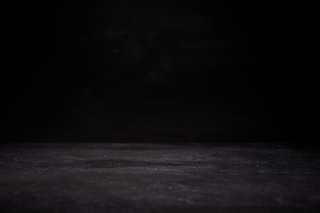 グランジ床の背景と暗い部屋