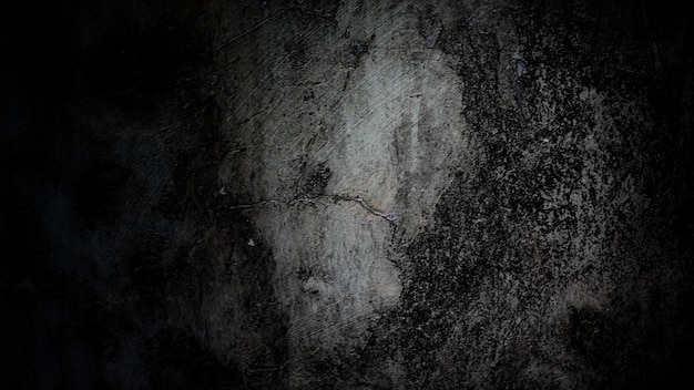 Темный страшный фон Темно-черная бетонная стена страшный фон Хэллоуин цементная текстура