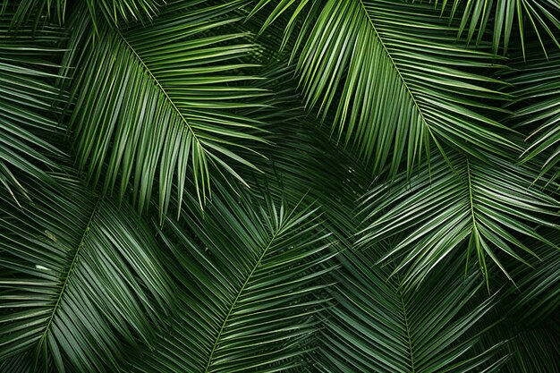 Photo dark shadow of palm leaves on background