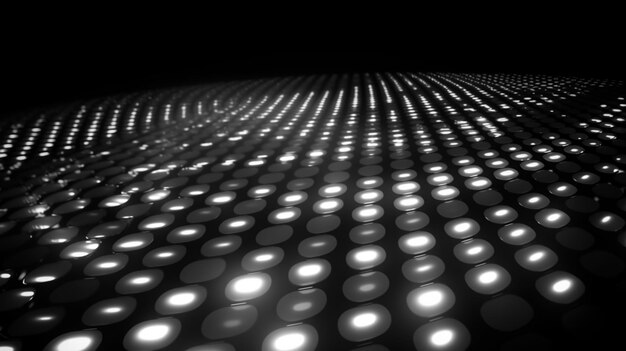 Photo dark silver stretch of led lights futuristic technology background