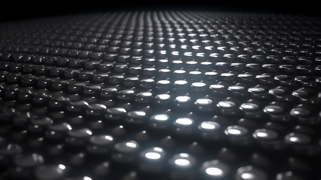 Dark silver stretch of LED lights futuristic technology background