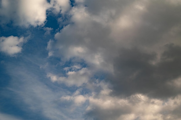 Dark storm clouds before rain Nature background