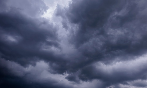 雨の前に暗い嵐の雲