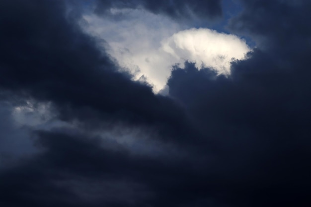 Dark storm clouds in the sky