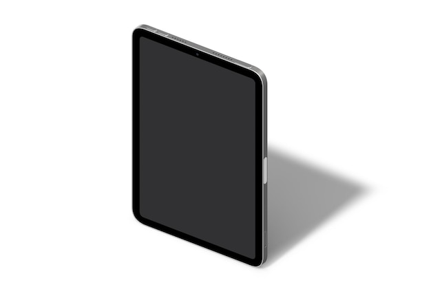 Dark Tablet Mockup Tab 3D Model App PAD Pro 3D render Tablet Image on Isolated White Background