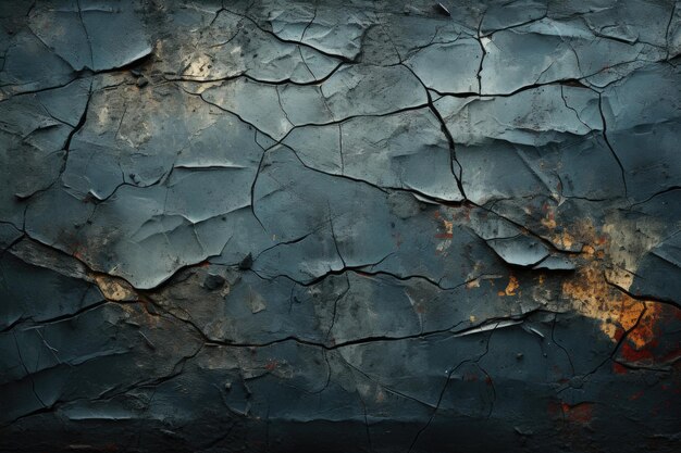 Photo dark texture of grunge style with ripped paper overlap background generative ia