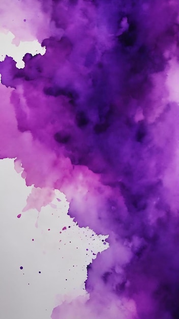 Dark violet abstract background with paper watercolor texture