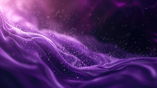 Dark violet background with some flowing light decoration magic style 4k