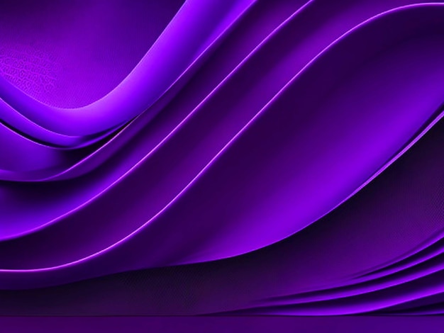 Dark violet paper waves abstract banner design elegant wavy vector background