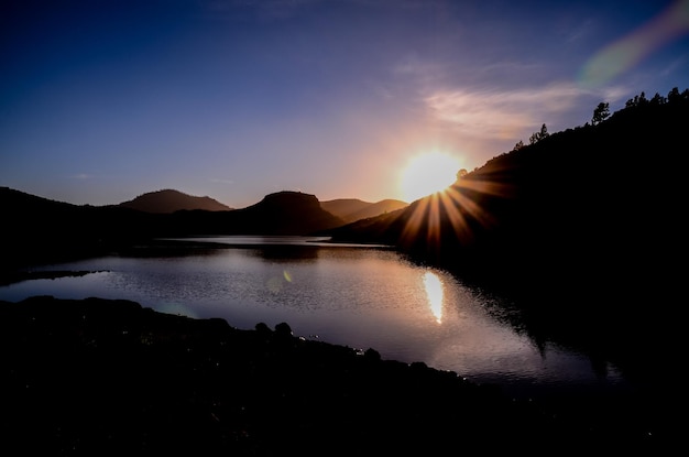 Dark Water Lake op Gran Canaria, Canarische Eilanden, Spanje