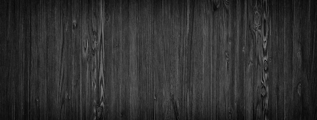 Photo dark wood background, black texture pattern natural wooden planks