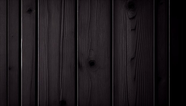 Dark wood background texture top view Black wooden background