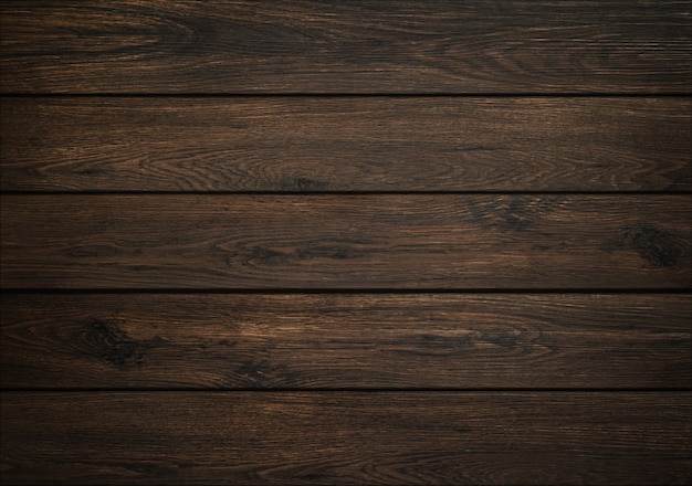 Photo dark wood background. wooden board texture. structure of natural plank.