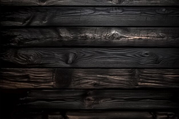 Dark wood plank rustic background wallpaper generative ai